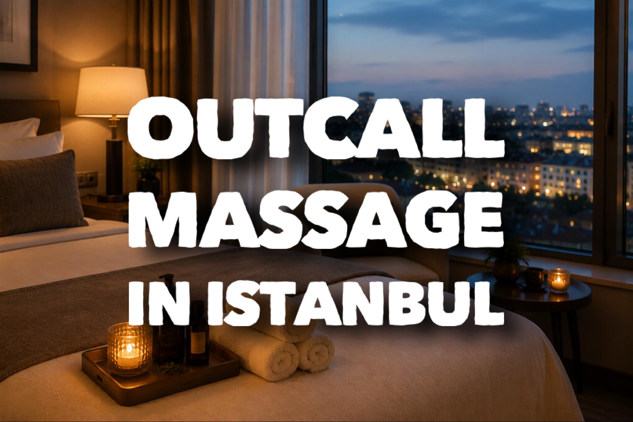 Outcall massage in Istanbul with hotel and home massage service concept